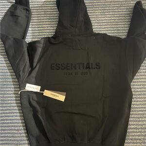 Essentials Fear of God Black Hoodie